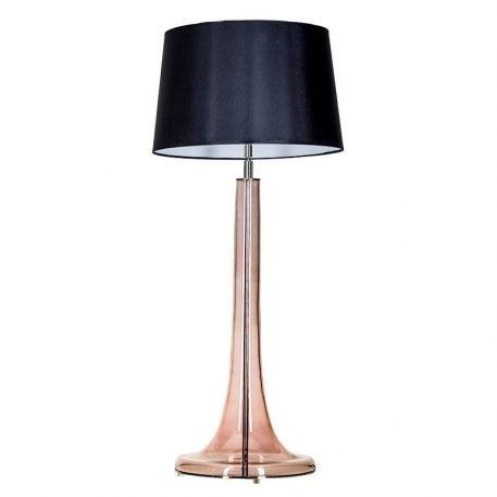 Lozanna  Lampa nowoczesna – Z abażurem – kolor miedź, transparentny, Czarny