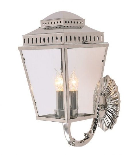 Mansion House Lampa zewnętrzna – szklane – kolor srebrny, transparentny