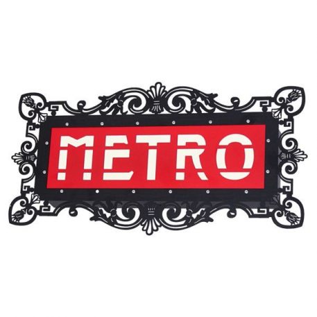 Metro  Lampa nowoczesna – Styl nowoczesny – kolor Czarny, Czerwony