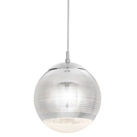 Mila  Lampa wisząca – szklane – kolor srebrny, transparentny
