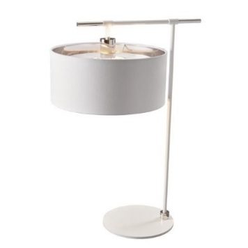 Modern  Lampa nowoczesna – Z abażurem – kolor biały