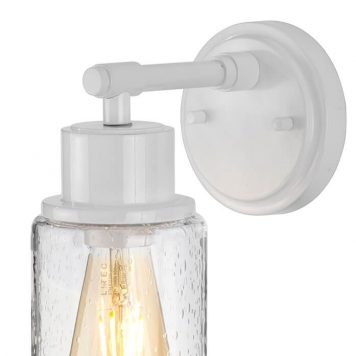 Morvah Lampa industrialna – industrialny – kolor biały, transparentny