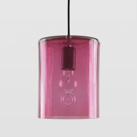 Neo Lampa wisząca – szklane – kolor różowy, transparentny
