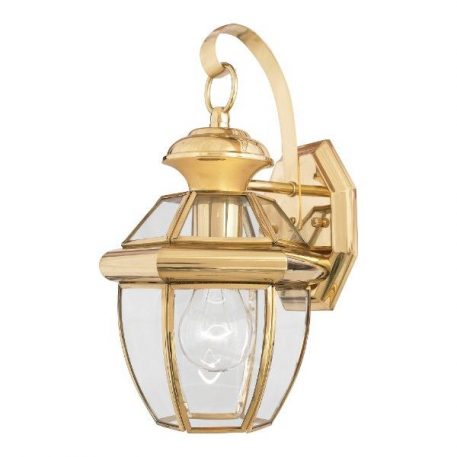 Newbury Lampa zewnętrzna – szklane – kolor transparentny, złoty