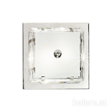 Ontario  Plafon – Styl glamour – kolor srebrny, transparentny
