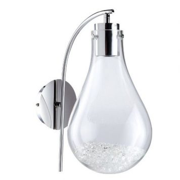 Optica  Lampa nowoczesna – kryształowe – kolor srebrny, transparentny