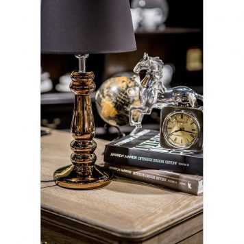 Petit Trianon Lampa modern classic – Styl glamour – kolor miedź, połysk, Czarny