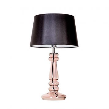 Petit Trianon Lampa modern classic – Styl glamour – kolor miedź, transparentny, Czarny