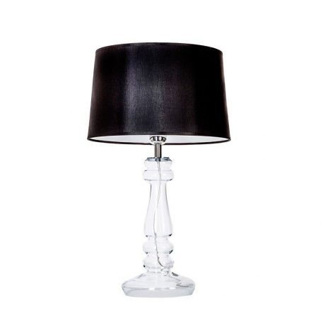 Petit Trianon Lampa modern classic – szklane – kolor transparentny, Czarny