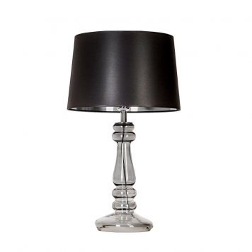 Petit Trianon Lampa modern classic – Z abażurem – kolor transparentny, Czarny, Szary