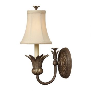 Plantation Lampa klasyczna – Z abażurem – kolor beżowy, brązowy