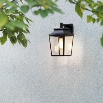 Richmond Lampa zewnętrzna – klasyczny – kolor transparentny, Czarny