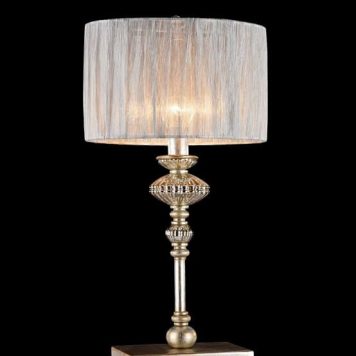 Serena Antique Lampa klasyczna – Z abażurem – kolor złoty, Szary
