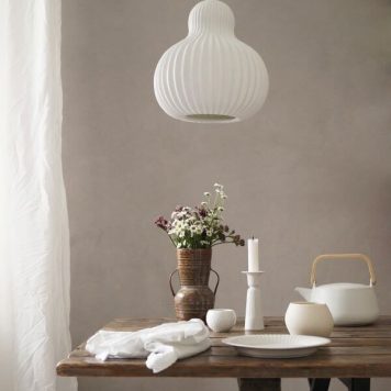 Snowbell Lampa wisząca – Styl skandynawski – kolor biały