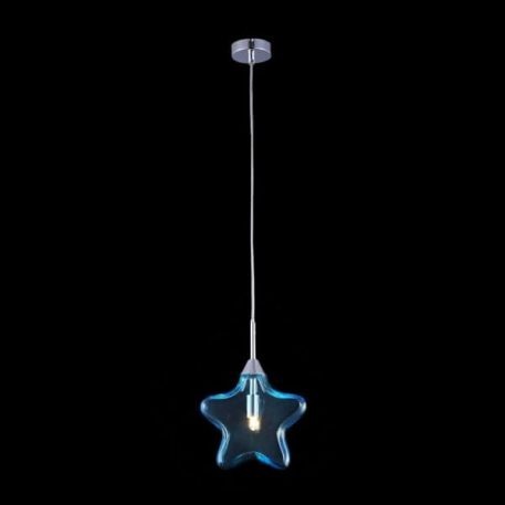 Star  Lampa wisząca – szklane – kolor Niebieski