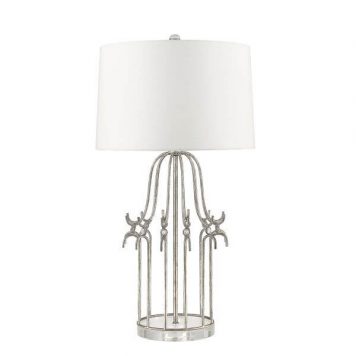 Stela Lampa klasyczna – klasyczny – kolor biały, srebrny