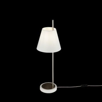 Tarrasa  Lampa stołowa – Styl nowoczesny – kolor biały, srebrny