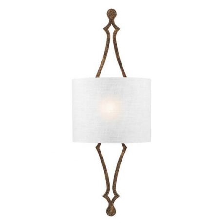Tilling Lampa klasyczna – Z abażurem – kolor biały, złoty