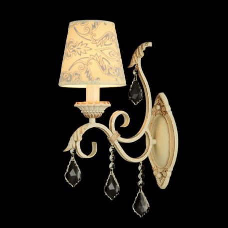 Velvet  Lampa klasyczna – Z abażurem – kolor beżowy, złoty