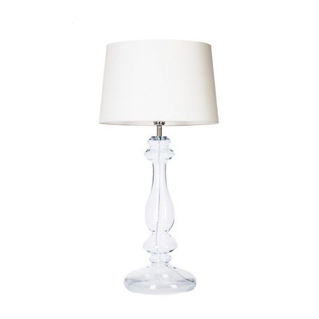 Versailles  Lampa modern classic – Styl glamour – kolor biały, transparentny