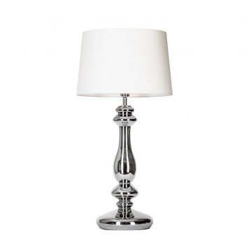 Versailles  Lampa stołowa – Styl modern classic – kolor biały, srebrny