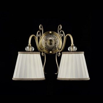 Vintage  Lampa klasyczna – Z abażurem – kolor brązowy
