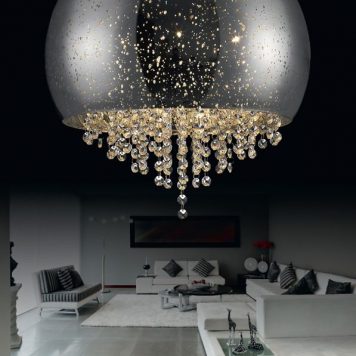 Vista Lampa sufitowa – Styl glamour – kolor srebrny