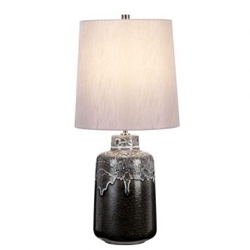 Woolwich  Lampa stołowa – Z abażurem – kolor srebrny, Szary