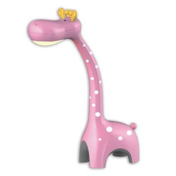 Żyrafa  Lampa LED – Styl nowoczesny – kolor różowy