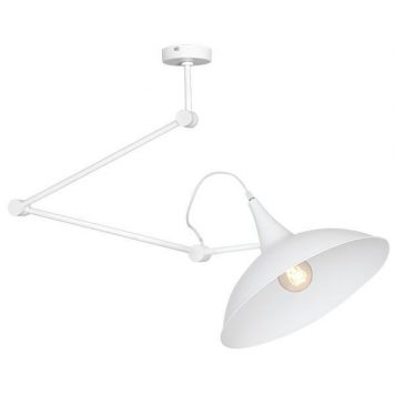 Biała lampa sufitowa Melos – metalowa, regulowana